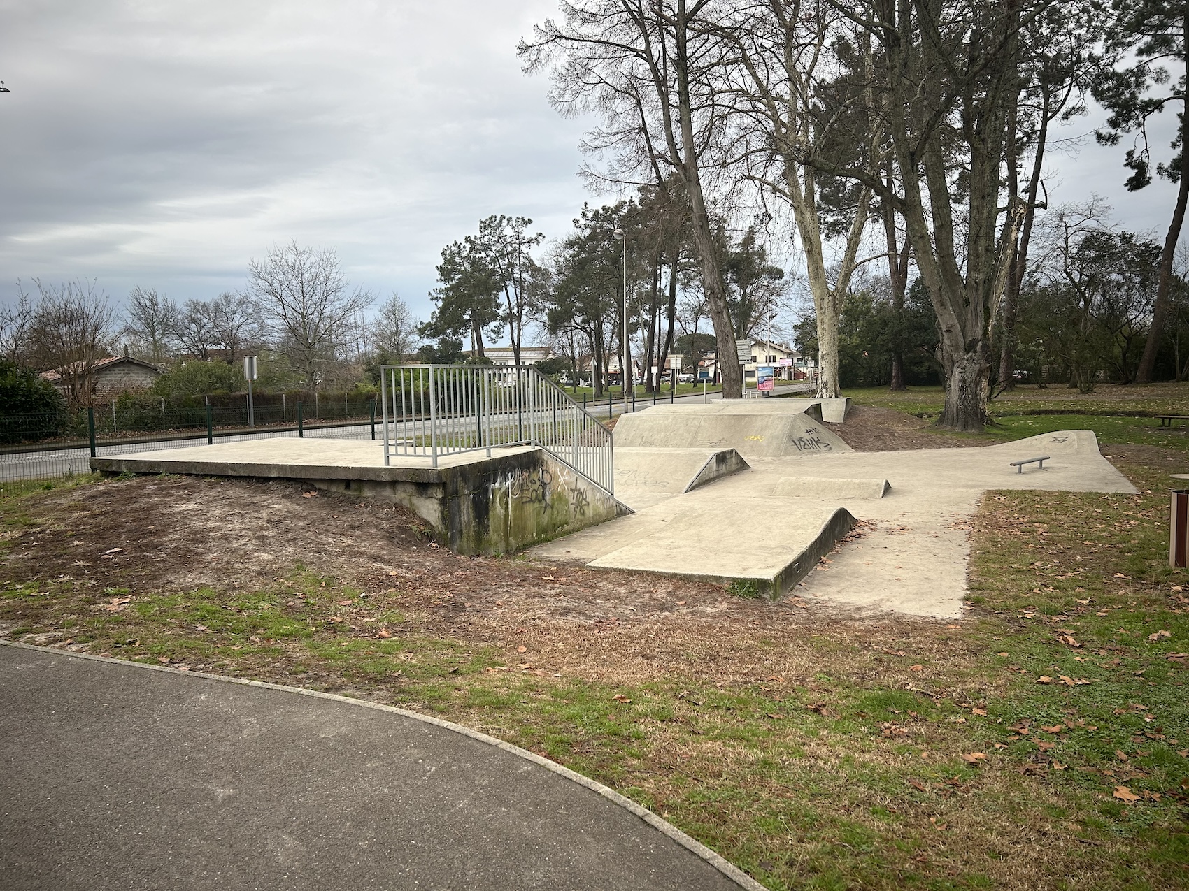 Parentis en Born skatepark